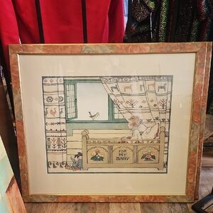 Framed Nursery Art Print. For My Baby  By Henriwtte Willebeek Le Mair